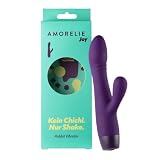 AMORELIE Joy - Rabbit Vibratore Shake da donna, impermeabile, ricaricabile, in silicone e ABS