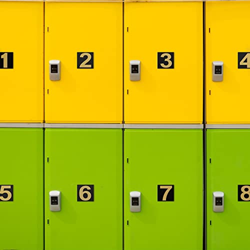 240 Pieces 10 Sheets Numbers Stickers Mailbox Numbers Self Adhesive Vinyl Numbers For Residence And Mailbox Signs (Gold On Black,1 Inch) #TOP4