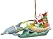 Coastal Santa in Sea Shell Sleigh Dolphin Reindeer Christmas Holiday Ornament