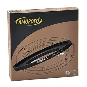 37mm to 67mm Metal Step Up Ring Adapter for Canon,for Nikon,for Sony,for Fuji, Camera Lenses & UV,ND,CPL Camera Filters, CNC Machined Space Aluminum with Matte Black Electroplated Finish