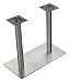 Produktbild EDELSTAHL Doppel Tischfuß 80x40cmm Tischbein Untergestell Bistrotisch Tisch