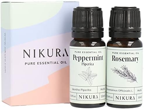 Nikura | Bergamot & Lavender (French) (2 x 10ml) Essential Oil Combo Set | for Aromatherapy, Soap and Candle Making, Diffusing, Vegan, 100% Pure and Natural