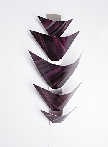 Dv8 Studio Modern Abstract Metal Wall Art Sculpture Lamp Led Accent Lighting Purple Aurora Torchiere, Purple Painting Home Decor #TOP2