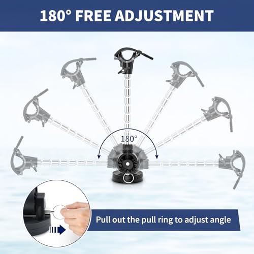 Acelane Trolling Motor Stabilizer Mount Support Compatible with Minn kota Terrova/Riptide Terrova/Ulterra/Riptide Ulterra/PowerDrive, with Installation Screws - Thumbnail 4