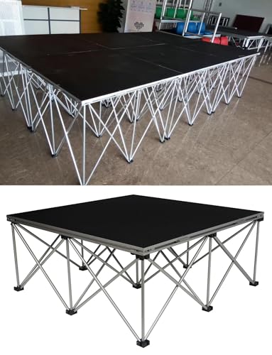 Kit da palco pieghevole – Design portatile resistente per concerti, eventi e spettacoli – Costruzione durevole, facile installazione, uso versatile