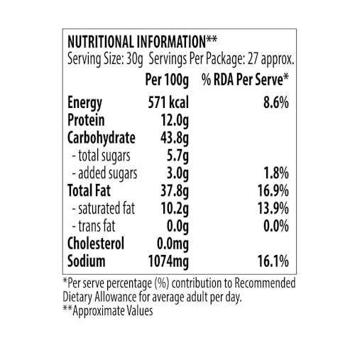 Image of Bikano Teekha Mixture | Spicy Indian Namkeen Snack | Crunchy Mix with Peanuts, Corn Flakes & Spices | Perfect Tea-Time Snack (Spicy Mixture) - 800g