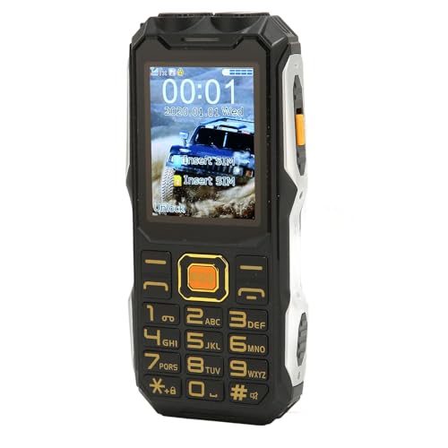 OPPWONG Teléfono Desbloqueado 2G, Teléfono Celular Multifuncional con Doble SIM, Botones Grandes, Batería de 16800 MAh, Teléfonos Retro con Función SOS y Banco de Energía (Black)