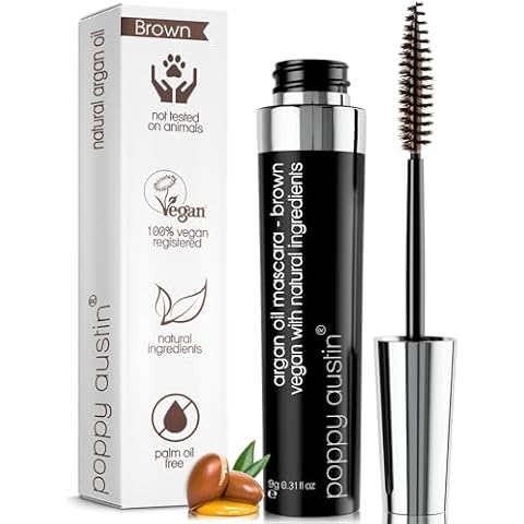Poppy Austin Vegan Brown Waterproof Mascara Cover