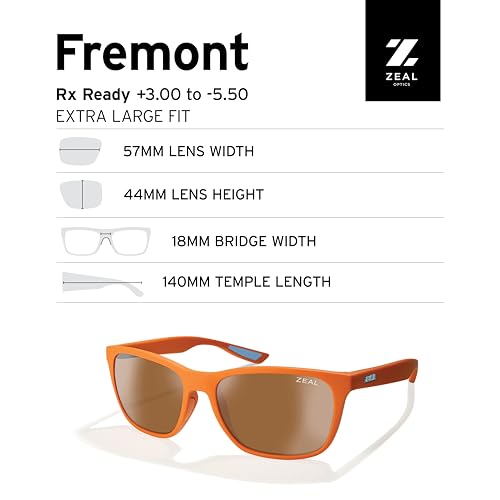 Zeal Optics Fremont Plant-based Rectangular Polarized Sunglasses for Men & Women4