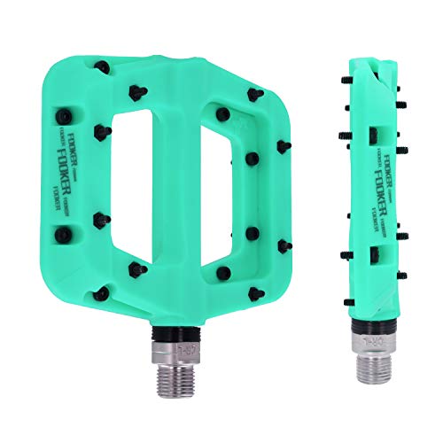 image for FOOKER MTB Pedals Mountain Bike Pedals 3 Bearing Non-Slip Lightweight 