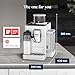 De'Longhi Rivelia EXAM440.55.W, Fully Automatic Coffee Machine with LatteCrema Hot, Automatic Milk Frother, Compact Size Bean to Cup Coffee Machine, 16 Recipes, Touch Colored Display, Arctic White