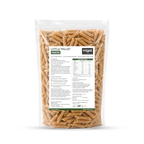 Image of Little Millet Pasta | 100% Natural | No Preservatives | Zero Sugar & Salt | Gluten-Free, High Fibre, Low Fat Millet Pasta | Healthy, Wholesome and Best Alternative for Kids & Adults