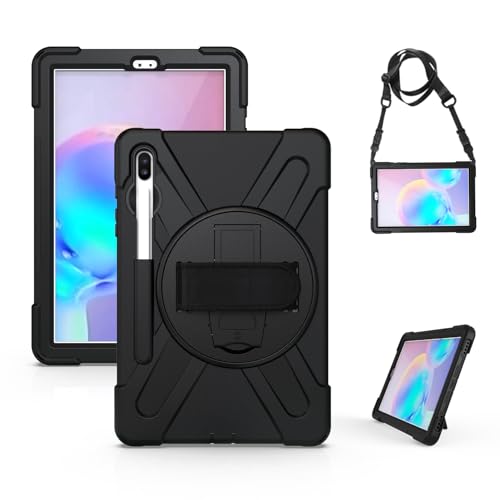 Coque antichoc Samsung Tab S6 avec support 360° et dragonne pour protection maximale