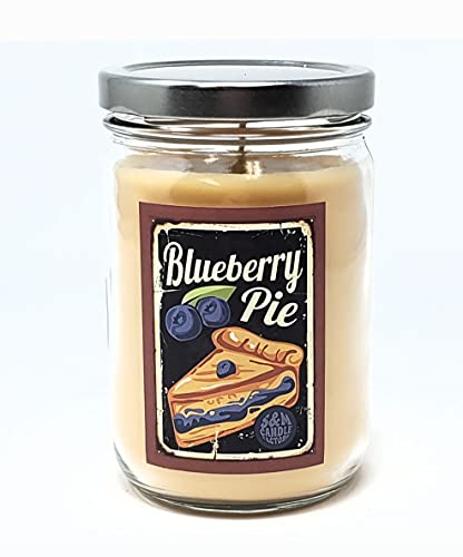 Blueberry Pie Candle ~ All Natural Premium Soy Scented Candle ~ Made in The USA (Blueberry Pie, 12oz Jar)