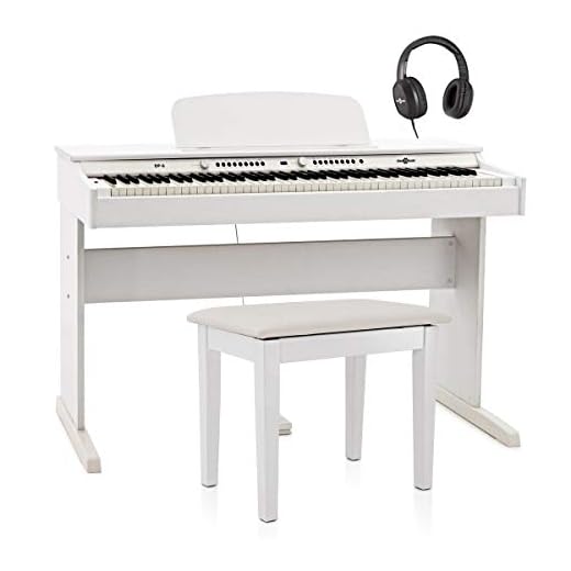 DP-6 Pianoforte Digitale con Panca di Gear4music Bianco
