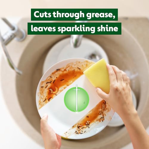 Image of Dettol Dishwash liquid and Kitchen Gel || Cuts Tough Grease || Remove germs || Lemon Fragrance ||1500ml (Refill Pack)