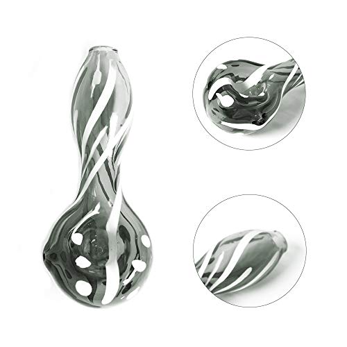 4.4 Inches Glass Tube Decorative Bowl with Box Packaging (Gray) - Thumbnail 2