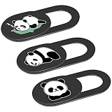 3Pcs/Set Web Camera Cover, Lightweight Panda Pattern Webcam Cover Thin Laptop Smartphone Slide Cover Privacy Cover
