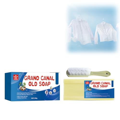 Laundry soap Wasch Seife, 200 G Unterwäsche Reinigungsseife Natürliche Seife Reinigungsseife Fleckenentferner Seife Zum Entfernen Flecken, Kraftvolle Waschseife Leistungsstarke Reinigungsseife Bar