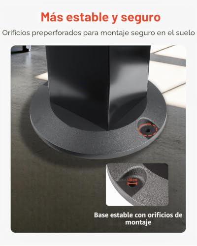Soporte para amoladora de banco VEVOR contra vibraciones con base estable de suelo 4