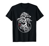 Bonsai Tree Japanese Ink Art Traditional Botanical Design T-Shirt
