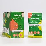 Herbaland Super Greens Gummies – Vegan, Low-Sugar, High-Fiber, Gluten-Free, 2 Servings of Organic Ve