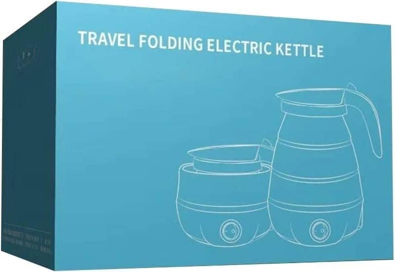 Mini Tetera Eléctrica Plegable de Viaje 600ml Azul miniatura 6