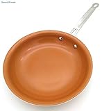 10 inch Non-Stick Frying Pan Skillet Dishwasher Safe Induction Compatible Oven Safe Copper