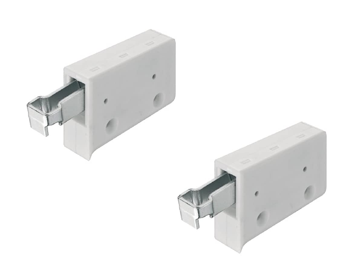 2 pcs x Kitchen Wall Unit Cabinet Hanging Bracket Screw Mounting White Unhanded