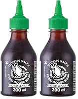 FLYING GOOSE Hoi Sin Sauce - pikant, grüne Kappe, kräftige Würzsauce aus Thailand, 2er Pack (1 x 200 ml)