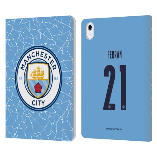 Protection iPad Air 11 Man City étui portefeuille cuir