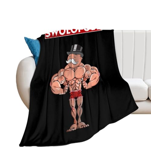 �ѕz �u�����P�b�g �唻 Swolopoly The Game of Gain �Ђ��|�� �|���ѕz �y�� �ӂ�ӂ� �Ód�h�~ �g�������|�� �h���΍� �_�炩�����G�� ��[�΍� �l�G�K�p �􂦂� 50"*60"�i130*150cm�j