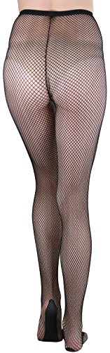 Image of ToBeInStyle Women's Sexy Vibrant Fine Classic Fishnet Full Footed Pantyhose