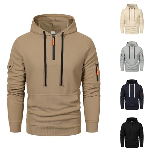 Men's Zip Up Fleece Hoodie Winter Warm Lightweight Pullover Sweatshirt Soft Comfortable Outdoor Streetwear Jacket2