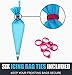 Chefast Pastry Bag and Coupler Set: Frosting Kit for Cake Decorating - 3 Reusable Silicone Icing Piping Bags, 4 Standard Tricolor Couplers, and 6 Icing Bag Ties