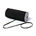 Top Hunter Black 70-Yards Length 1/4" Width Braided Elastic Cord/Elastic Band/Elastic Rope/Bungee/Black Heavy Stretch Knit Elastic Spool (black)