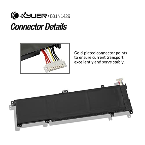 K KYUER B31N1429 Bateria do Asus K501U K501UB K501UQ K501UW K501UX K501UXM K501L K501LB K501LX A501LB A501LX A501U A501UX R516U R516UX R516UW R516L R516LX R516LB V502L V502LX V502U V502UX V505LX