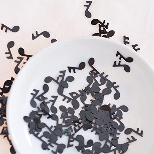 E-Asum 2000Pcs Black Musical Note Confetti Plastic Note Decoration Table Scatter Confetti For Music Party Wedding Birthday #TOP1