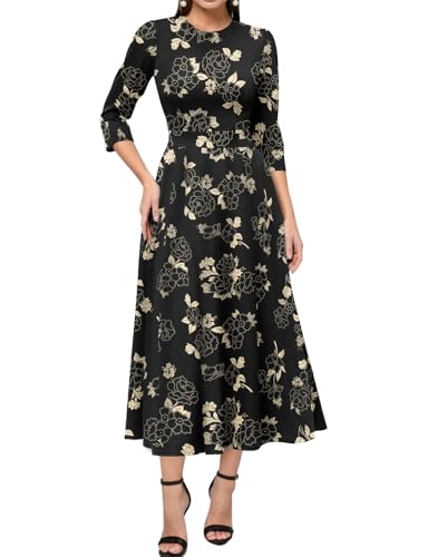 Image of Simple Flavor Women's Vintage Dress Sleeveless O-Neck Party Cocktail Dress
