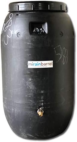 Rain Barrel, DIY Kit, Used Food Grade Barrel, Upcycled, 63 Gallon Size