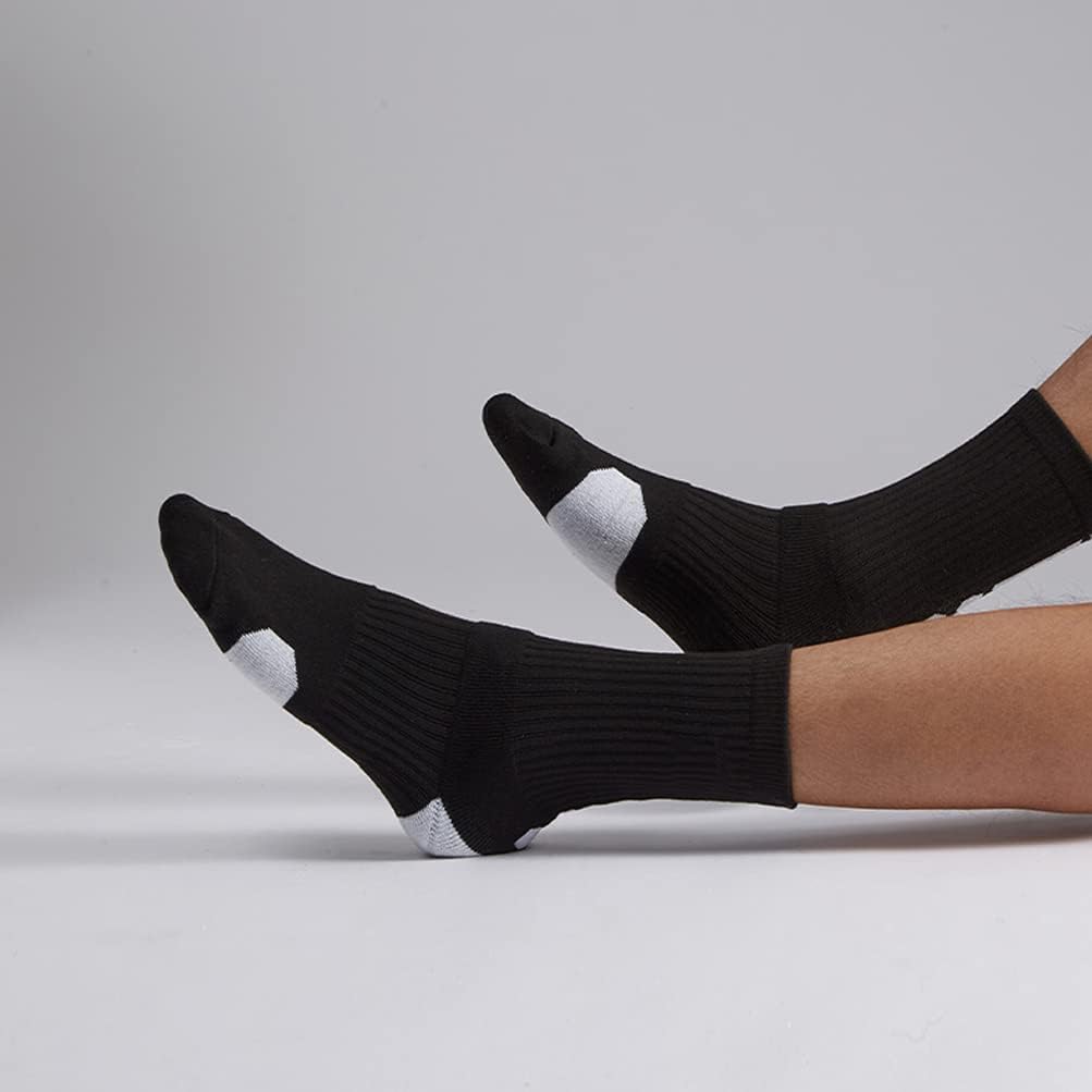 Miniatura 6 de DRASEX Calcetines deportivos para hombre, calcetines deportivos acolchados, paquete de 4 calcetines de baloncesto Elite calcetines gruesos para