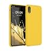 Produktbild kwmobile Hülle kompatibel mit Apple iPhone XR Hülle - Silikon Handy Case - Handyhülle weiche Oberfläche - kabelloses Laden - Honiggelb