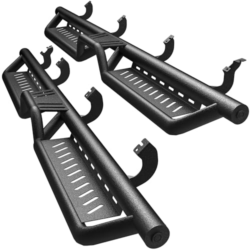 AUTOSAVER88 Two Stairs Running Boards Compatible with 2022-2026 Toyota Tundra CrewMax Cab | Drop Side Steps Rails for Crew Cab | Black Powder Coated Nerf Bars by AUTOSAVER88 - Used condition - US$221.08