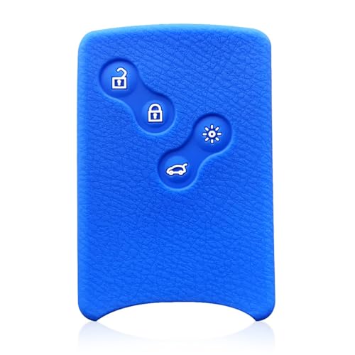 Étui de clés en silicone pour Renault Clio Captur Zoe Megane protège-télécommande noir