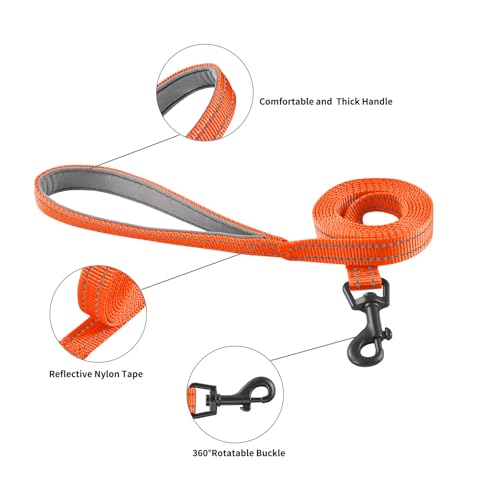 Hipubby Dog Harness and Leash Set, No Pull Soft Mesh Puppy Harness for Small Medium Dogs, Cats - Step in Reflective Breathable Lightweight Vest Harness for Walking, Training - Orange, S by Hipubby - Image 6