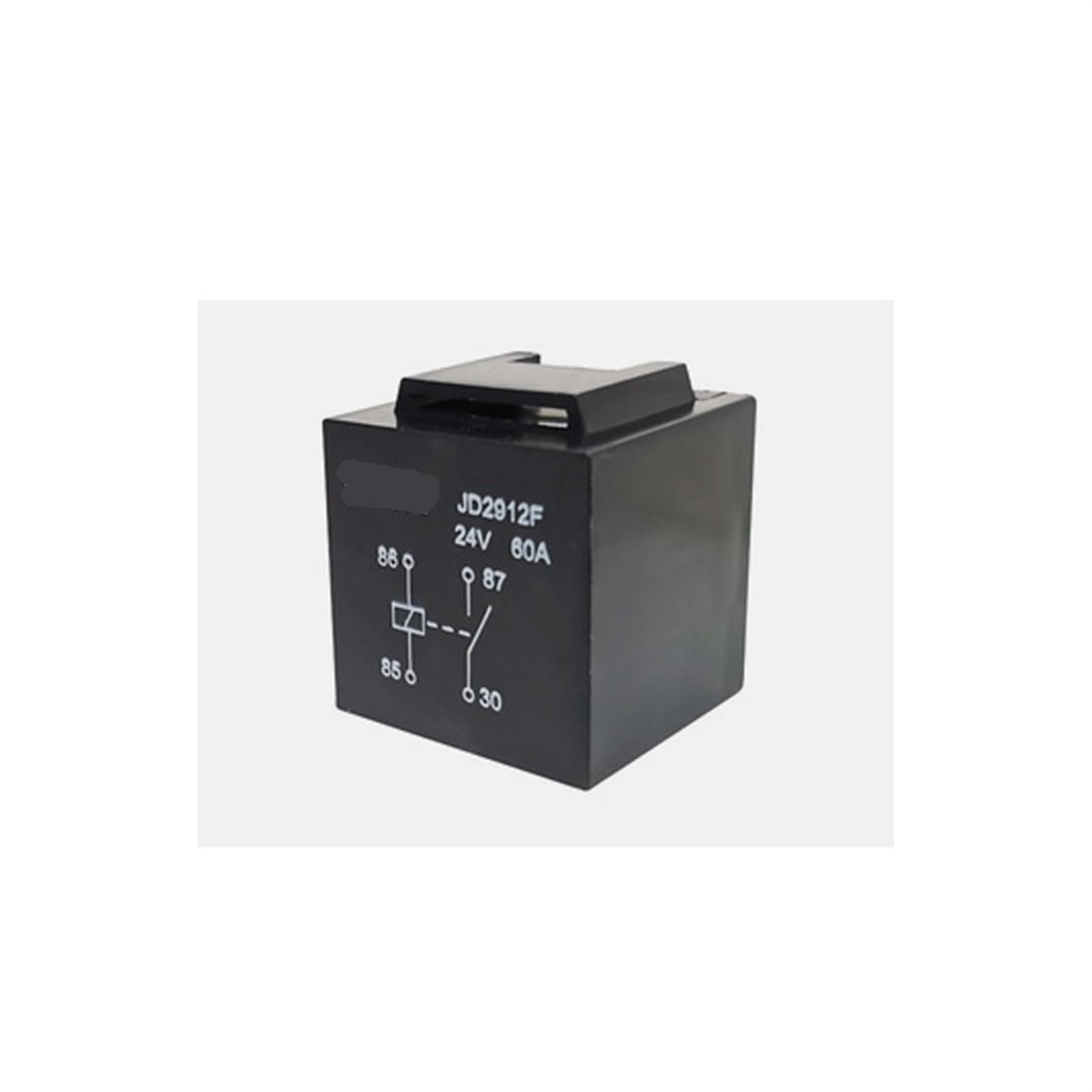 Relé JD1912F JD2912F Base 12V 24V Relé de alta potencia 12VDC DC12V 24VDC DC24V 60A 4PIN 2 piezas(JD2912F 24VDC)