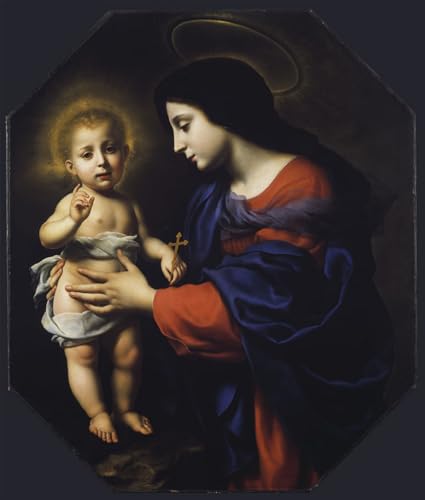 Cuadro en lienzo para oficinas vacías: decora con el arte clásico de Carlo Dolci 60x90cm