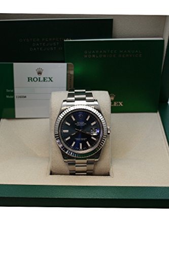 Rolex Datejust Ii 41Mm Steel Blue Dial Men's Watch 116334 #TOP3