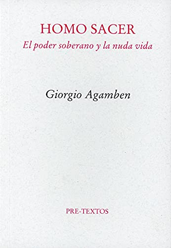 Homo Sacer: El Poder Soberano y la Nuda Vida i