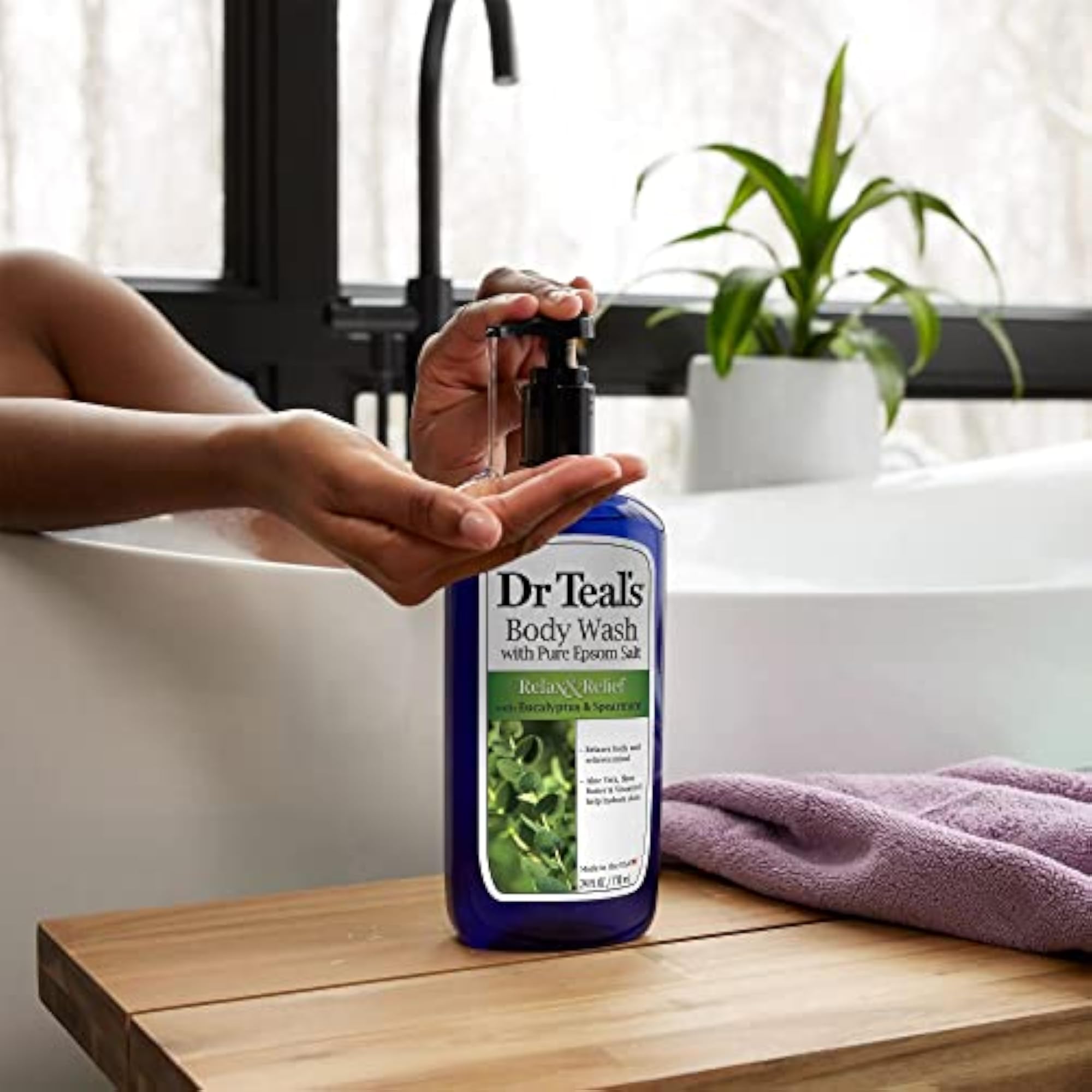 Relaxing Epsom Salt Body Wash with Eucalyptus & Spearmint